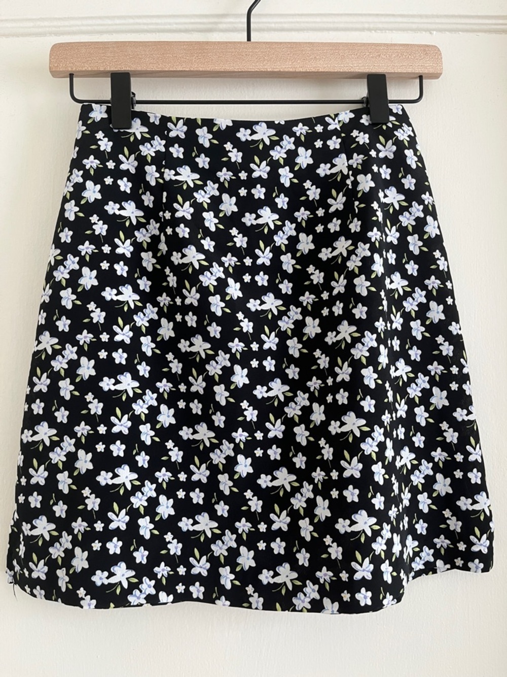 90s Vintage Floral Mini Skirt XXS / Juniors’ XS Lightweight Miniskirt